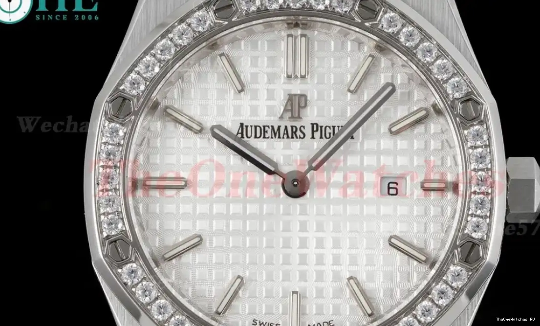 33mm SS Ladies Dial white Oak Swiss 8F Quartz SS Royal 0626